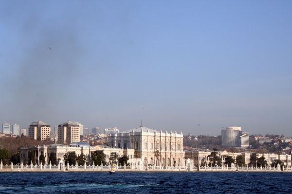 Dolmabahce + ferry exhaust